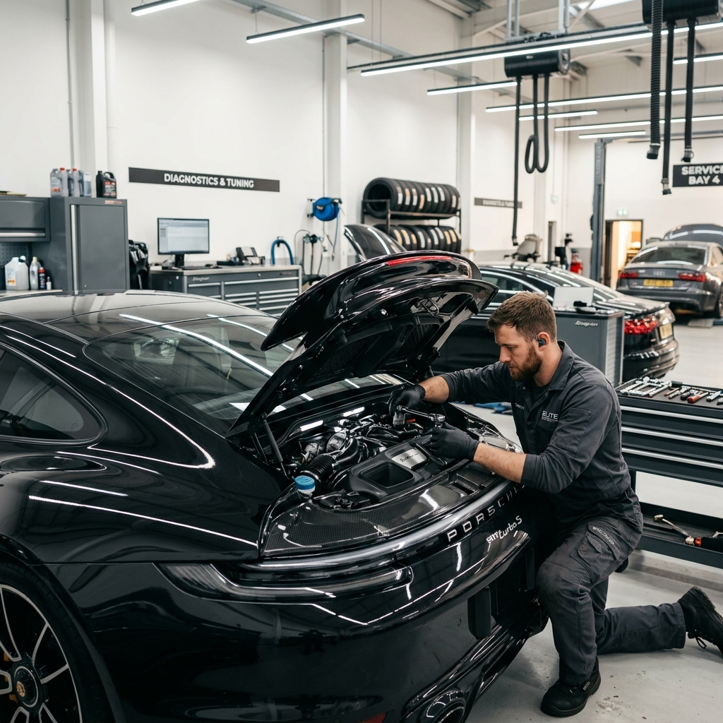 Mechanic working in a workshop